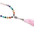 Rose Quartz Chakra Mala