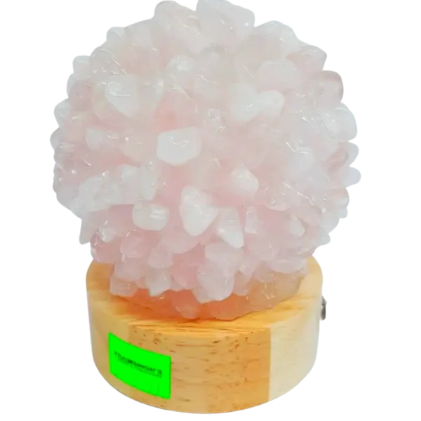 Rose Quartz Chip Lamp