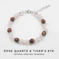 Rose Quartz & Tiger's Eye Med To Large