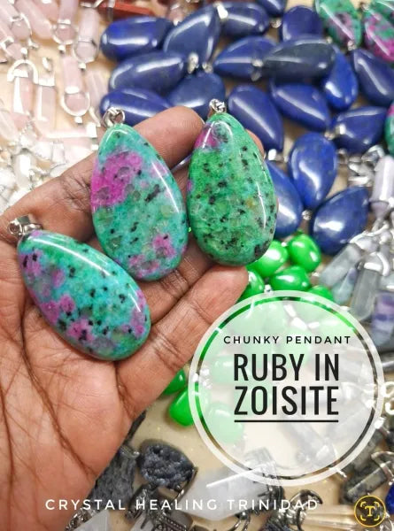Ruby In Zoisite Pendant
