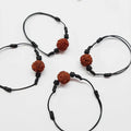 Rudraksha And Jet - Opens To 8 Inches