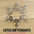 Silver Lotus Pendant - Stainless Steel