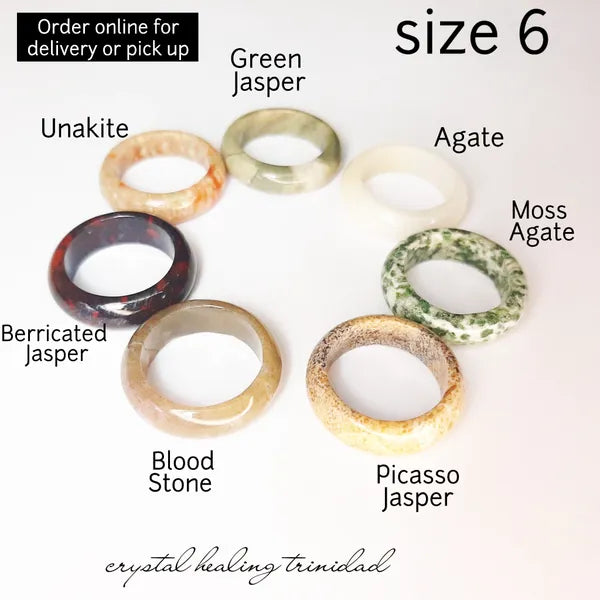 Size 6 Gem Rings