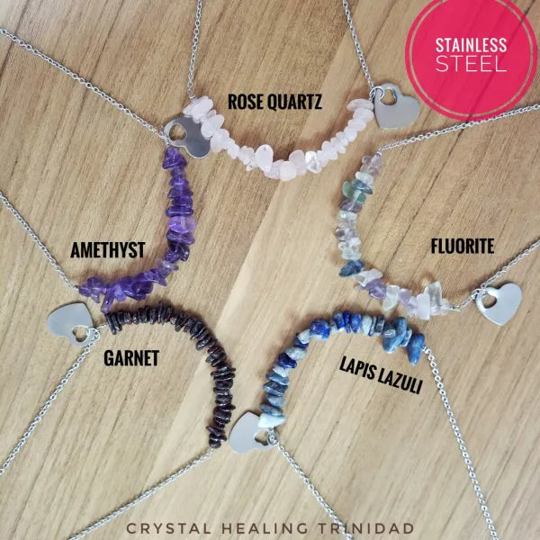 Stainless Steel Crystal Necklace