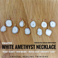 Stalactite- White Amethyst Necklace
