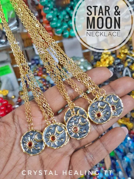 Star And Moon Necklace