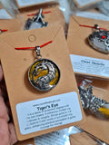Tiger's Eye Dragon Pendant