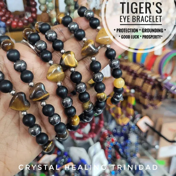 Tiger's Eye With Hematite Bracelet