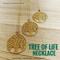 Tree of Life Stainless Steel Necklace- LG Pendant