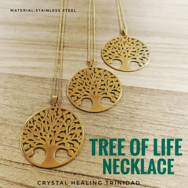 Tree of Life Stainless Steel Necklace- LG Pendant
