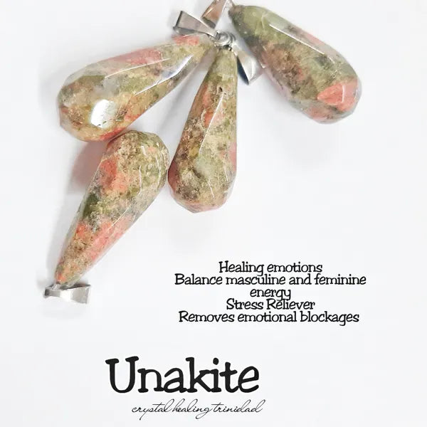 Unakite -Drop Pendant