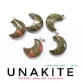 Unakite - Moon Pendant