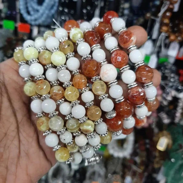 White Aventurine And Agate - No Charm