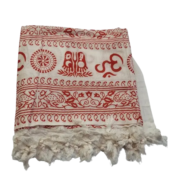 White With Red Shawl (40 x 70)