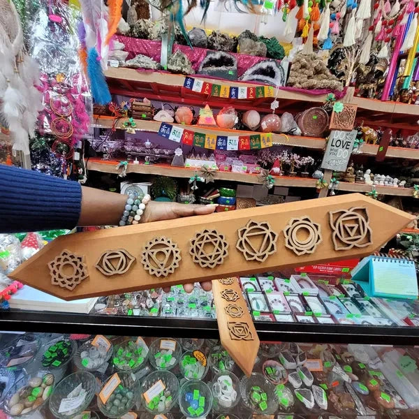 Wooden Chakra Decor (hang or rest)