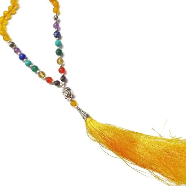 Yellow Agate Chakra Mala