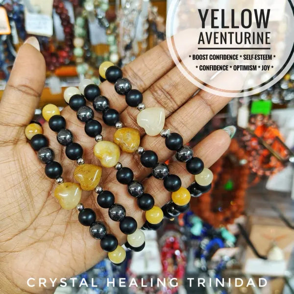 Yellow Aventurine & Hematite Bracelet