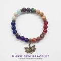 Mixed Gem Bracelet Med (8mm)